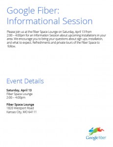 Have questions for Google Fiber? This is your opportunity get them answered.